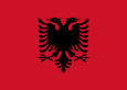 Albanía Þjóðfáni